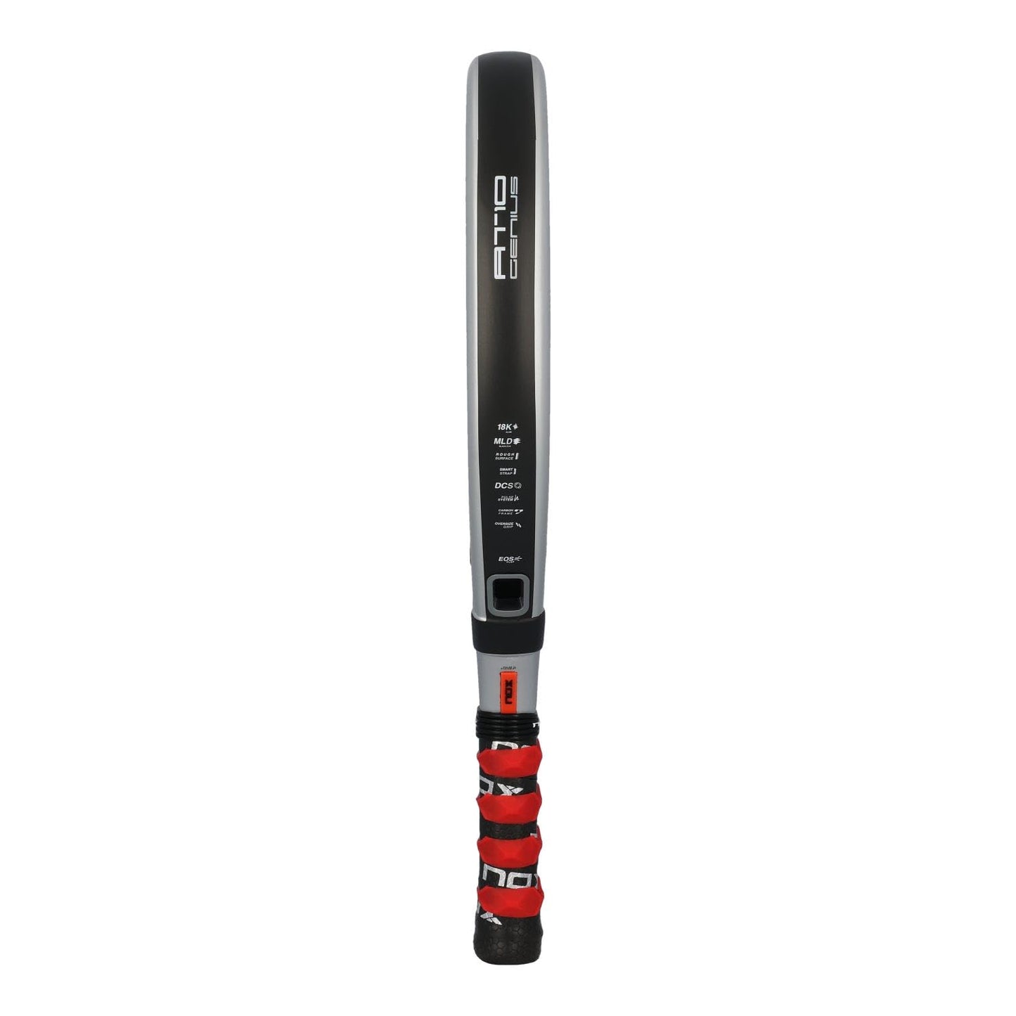Padel Racket AT10 by Agustin Tapia 2024 | Luxury Series Teardrop Pala Padel | EOS Flap Aerodynamics & Custom Grip Technology | 18K Aluminized Carbon with MLD Black Eva Core | Advanced Pala de Padel