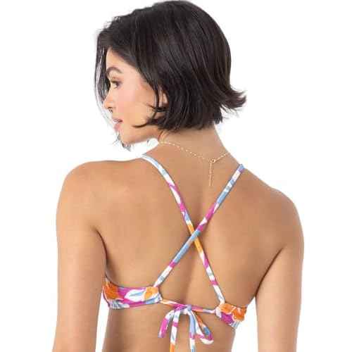 Roxy Womens Beach Classics Athletic Bikini Top