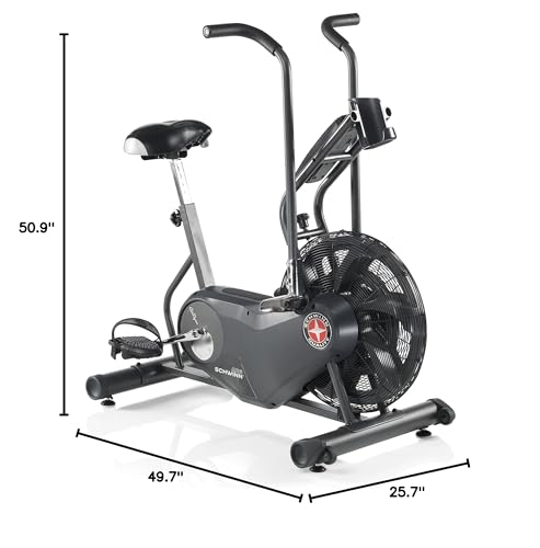 Schwinn Fitness AD6 Airdyne Bike , Black, 48 x 15 x 27"