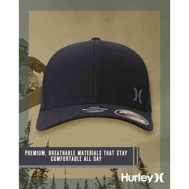 Hurley Men's Baseball Cap - Sweat-Wicking Fitted Baseball Hats for Men (S-XL)