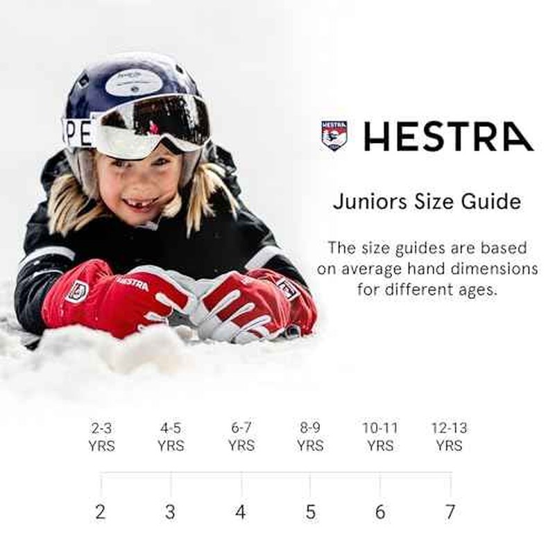 Hestra Gauntlet CZone Junior Glove (Youth 4-13yrs) | Waterproof, Insulated 3-Finger Kids Snow Gloves for Winter, Skiing & Playing in The Snow