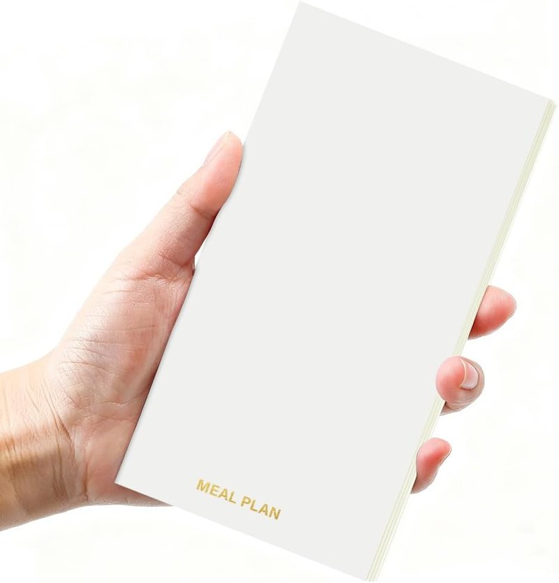Pocket Planner Notebook - Meal Planner Refills with Shopping List | 30 Sheets, 8.25"x4.25" for Healthy Eating & Diet Tracking