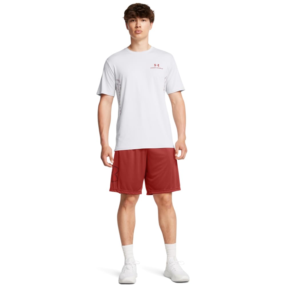 Under Armour Men's Tech Graphic 10" Shorts, (840) Earthen Orange / / Black, XX-Large