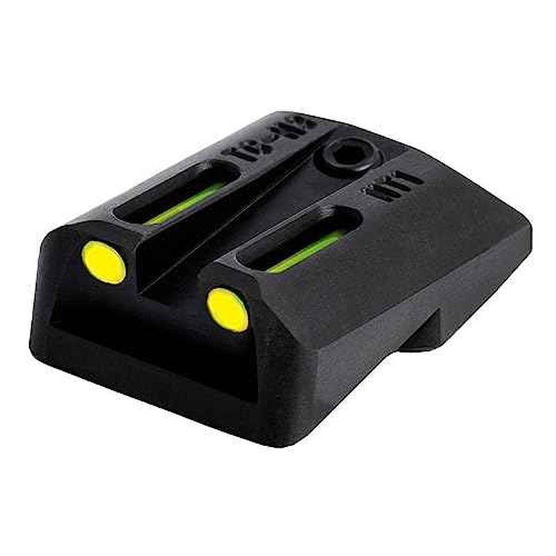 Truglo TFO Tritium & Fiber-Optic Handgun Sight | Durable Compact High-Visible Front & Rear Night Sight Set, Compatible with 1911 Handguns