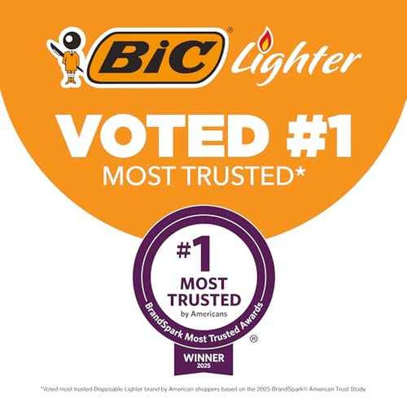 BIC Maxi Pocket Lighter, Special Edition Neon Series, Great for Candles and Firepits, 8 Count Pack of Lighters