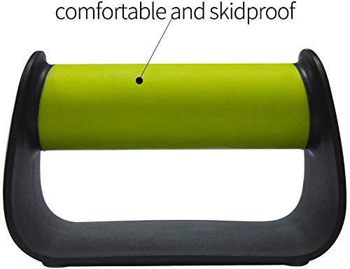 Feishibang Pushup Handles for Floor Board Portable Push Up Bars for People Fitness Home Workout Equipment,Colour Green