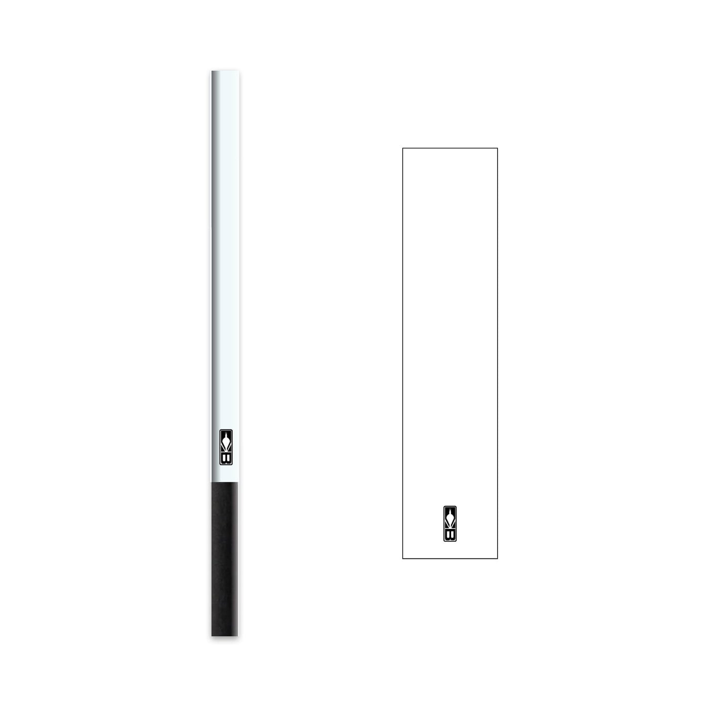 Bohning 5.5" Solid Arrow Wraps, X-Small, White