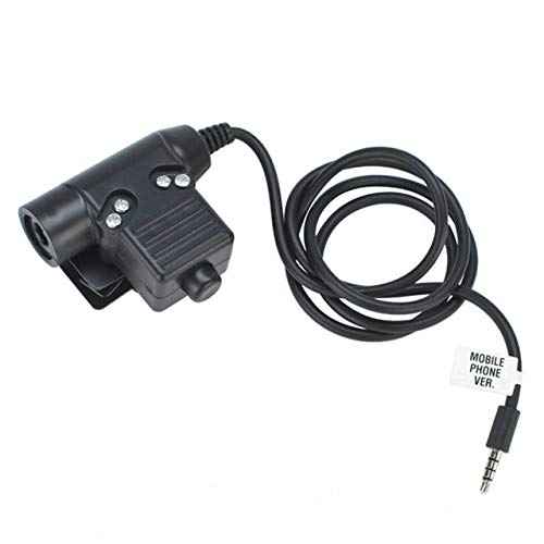 ArmorMason U94 PTT System Compatible with 3.5mm Mobile Phone/Android/iPhone (Military/NATO-US Wired)