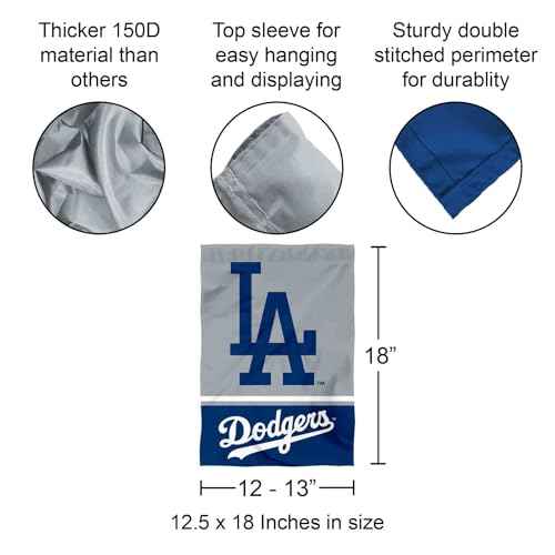Los Angeles Dodgers Double Sided Garden Flag