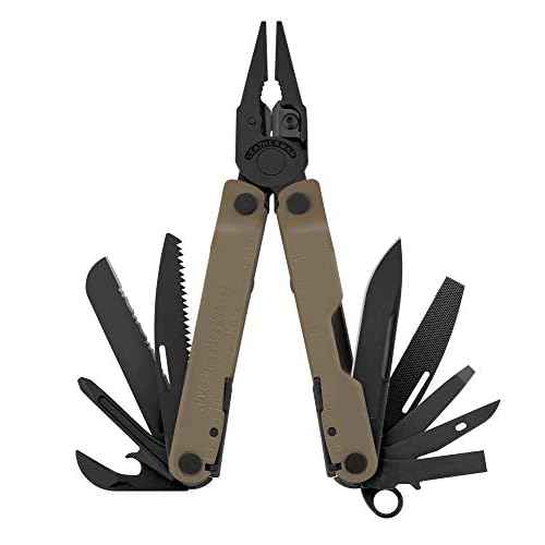 LEATHERMAN, Rebar Multitool with Premium Replaceable Wire Cutters and Saw, Coyote Tan
