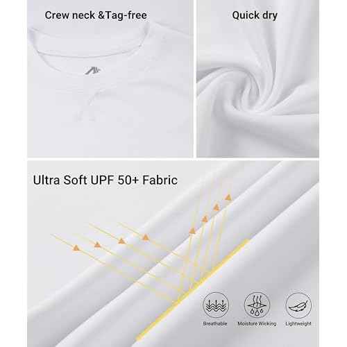 Boys Rash Guard UPF 50+ Swim Shirt Youth Kids UV Sun Protection Long Sleeve Quick Dry Athletic T-Shirts for Beach Surf