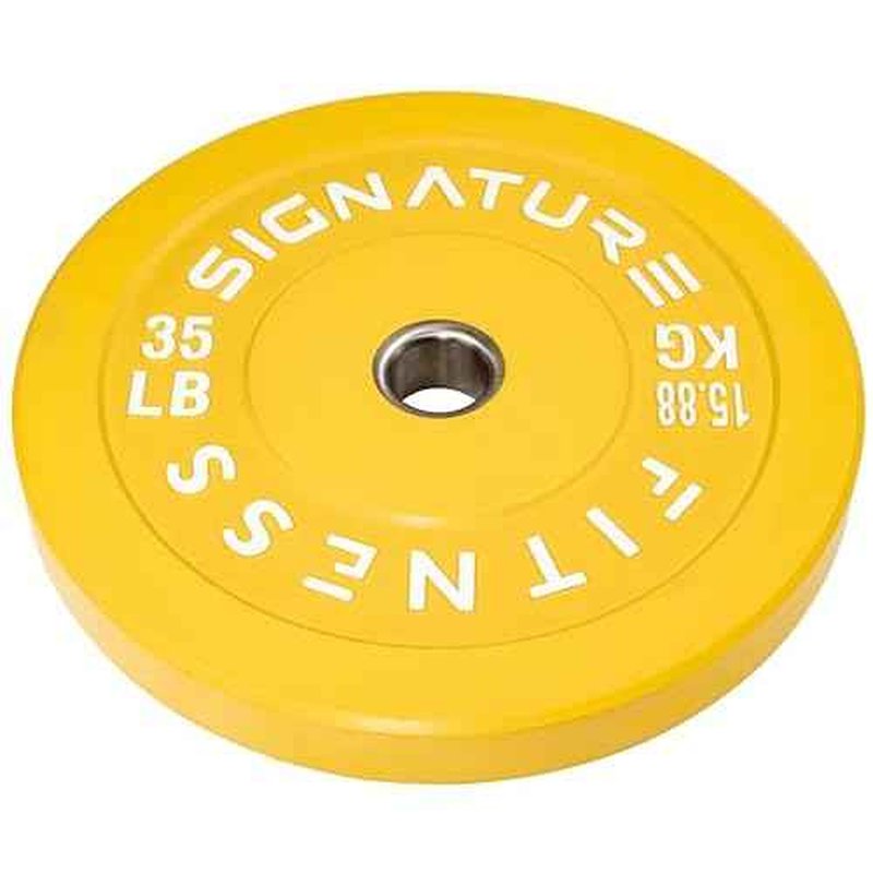 Fitvids 2" Olympic Bumper Plate Weight Plates with Steel Hub, Single, Pair or Set