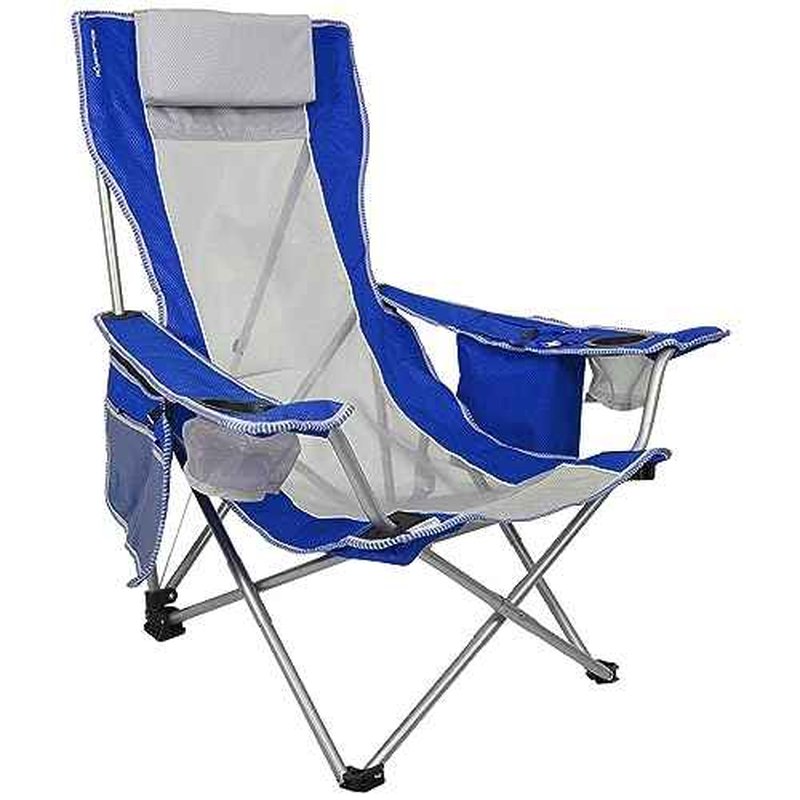Kijaro Beach Sling Chair with Cooler Pocket - Various Fun Colors & Patterns - Perfect Beach Folding Chair and Camping Chair - Includes a Detachable Pillow