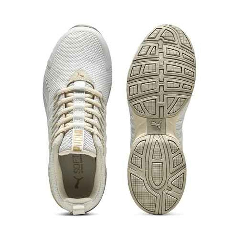 PUMA Women's Voltaic EVO Cross Trainer, Feather Gray-PUMA Gold, 9