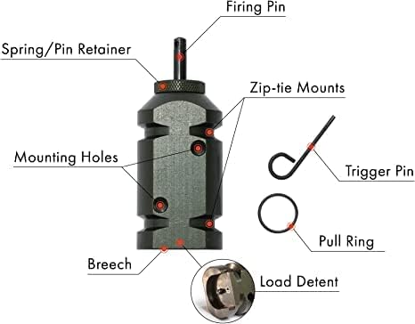 FithOps 12g Perimeter Alarm Kit - Versatile Options for 209, 308 & .22 Cal | OD Green Color