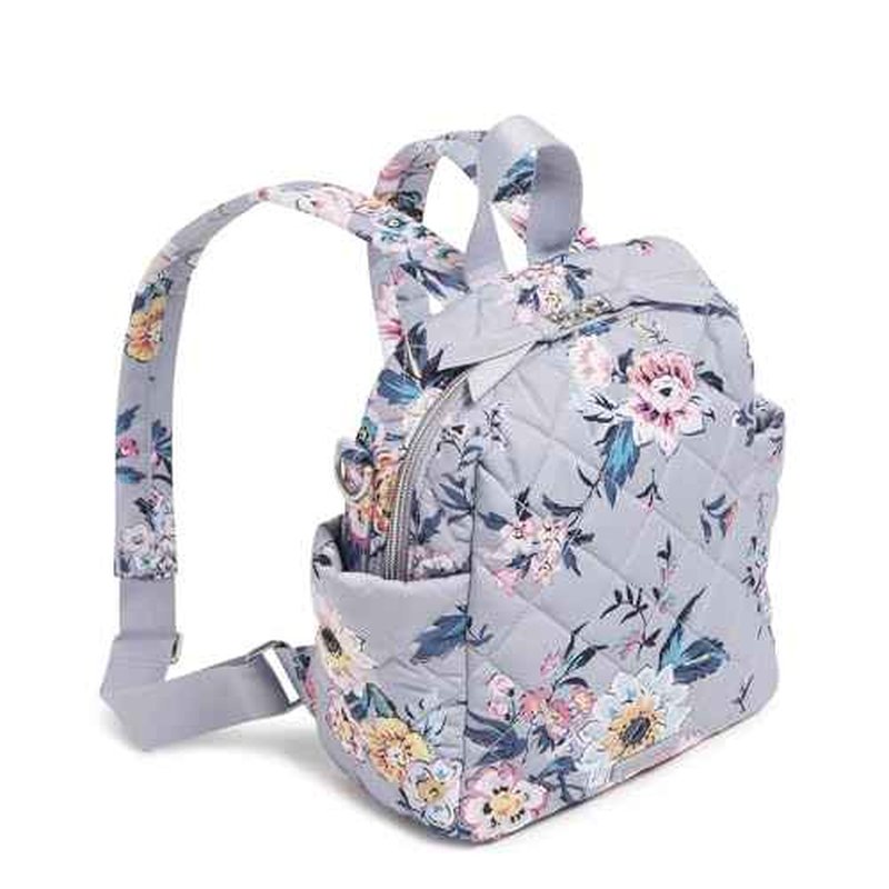 Vera Bradley Performance Twill Convertible Small Backpack, Parisian Bouquet