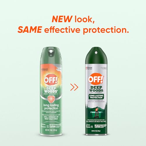 OFF! Deep Woods Insect Repellent Aerosol, Bug Spray with Long Lasting Protection from Mosquitoes, 9 oz