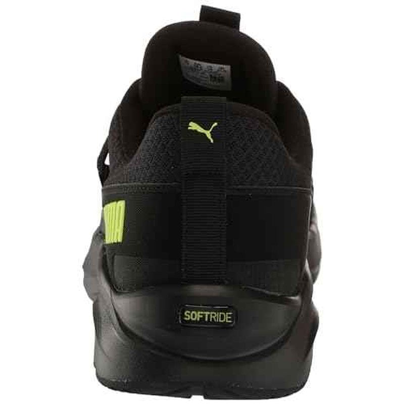 PUMA Mens Softride One4all Cross Trainer, Mens Black-Lime Pow-Cool Dark Gray, 8
