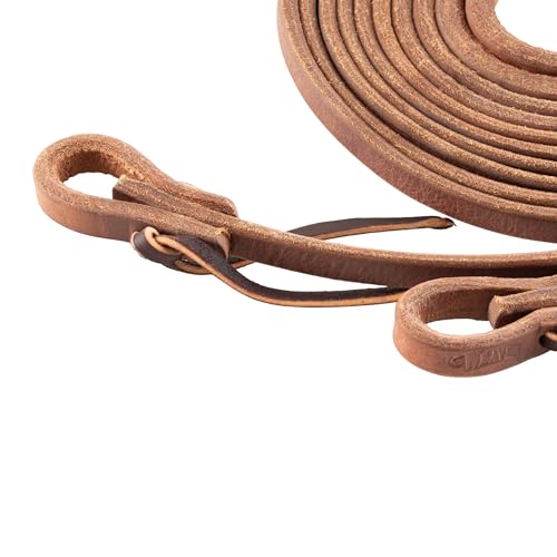 Weaver Leather ProTack Oiled Split Rein, 1/2-Inch x 8-Feet, Brown