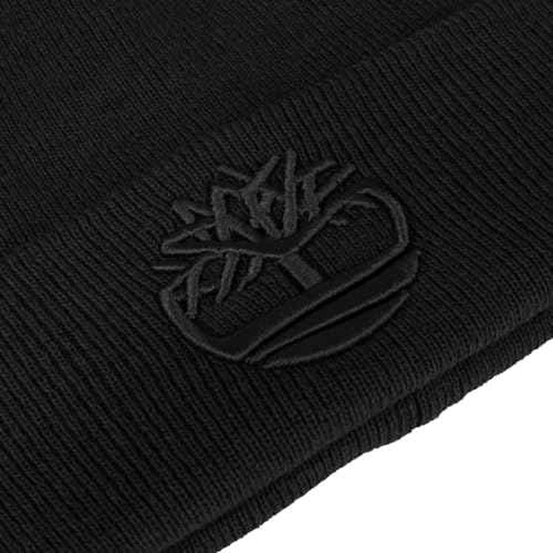 Timberland Men¡¯s Tonal 3D Embroidery Beanie - Soft Knit Winter Hat, Raised Logo, Warm Stretch Fit for Cold Weather Wear
