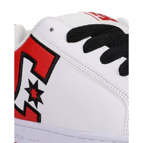DC Shoes Men's Court Graffik Skate Sneaker White/Red