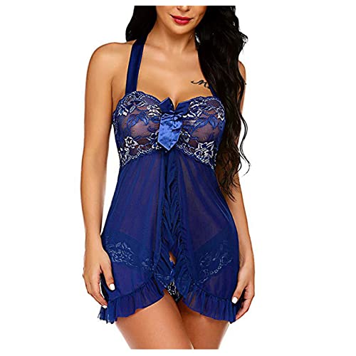 Generic women's exotic lingerie setsLace Lingerie for Women Front Closure for Sex Babyboll for Sex Naughty See Through Teddy Pajamas Cute Honeymoon Nightwear, 3X-Large