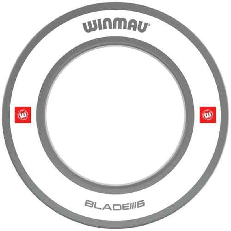 Winmau Dart Board Surround Ring - Pro Line 1.0 & 2.0 Red, Blue, Black & White Dartboard Surround - Backboard Wall Protector