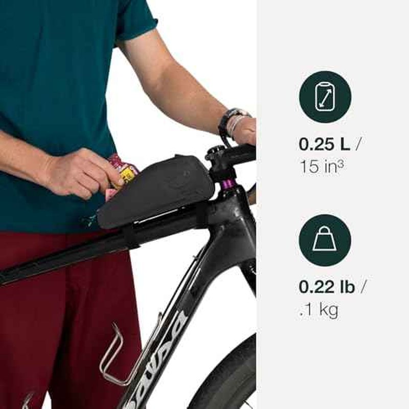 Osprey Escapist On-Bike Top Tube Bag, Black