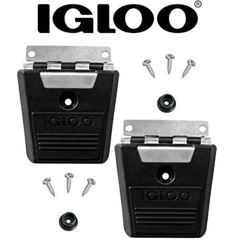 Igloo Cooler Hybrid Stainless/Plastic Latch Post & Screws, 2-Pack, Black