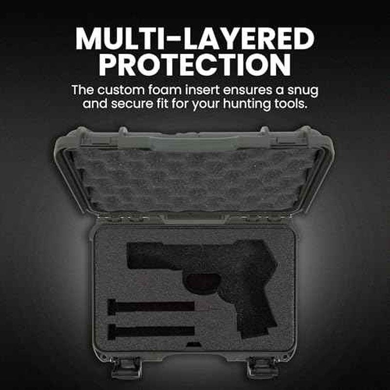 NANUK 909 Classic Hard Case with Custom Foam Insert, IP67 Waterproof & Crushproof, Rugged Construction for Ultimate Protection, Made in North America ? (12.6¡± x 9¡± x 4.4¡±)