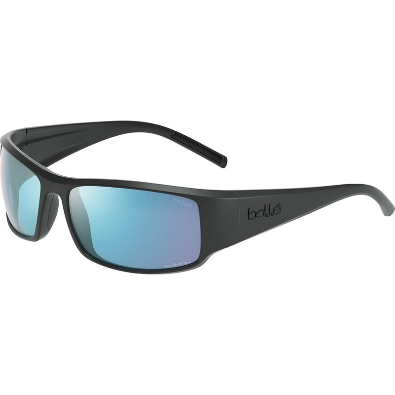 bollé BS026007 King Sunglasses, Full Black Matte - Phantom+, Large