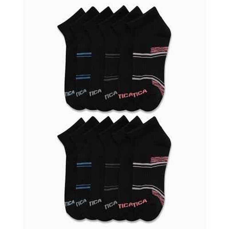 Nautica Women's Quarter Cut Moisture Control Athletic Socks with Cushioned Comfort (12 Pack)