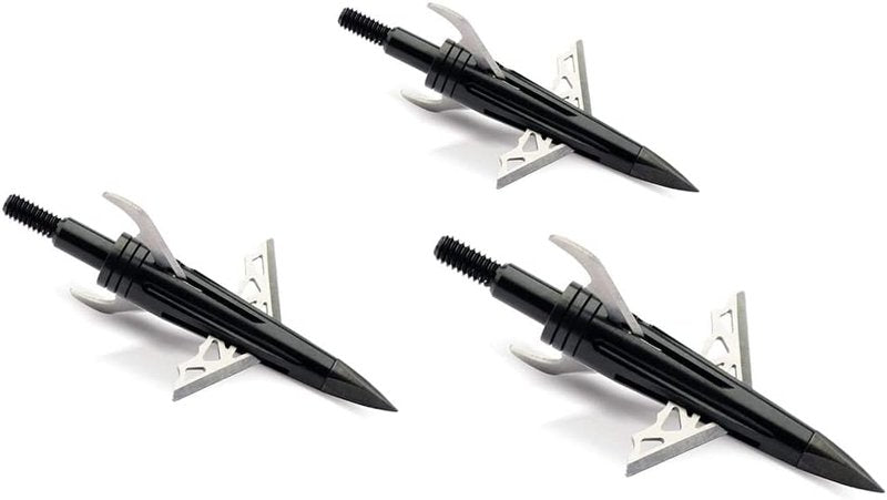NAP DK4 Hunting Bow Spitfire Hybrid Mechanical Broadheads - 1 3/4" Cutting Diameter | 3-Piece Pack