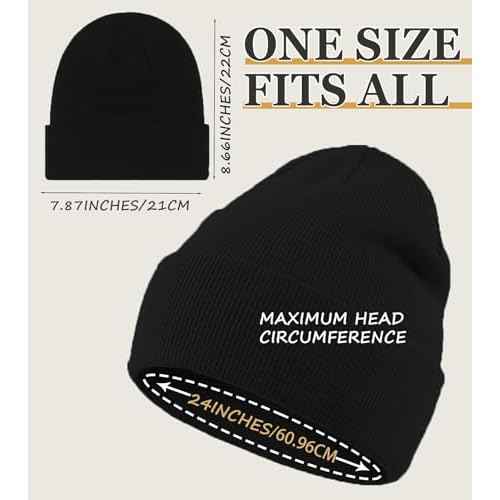 100% Cotton Beanies for Men Women Cotton Hats Soft Warm Unisex Cuffed Plain Skull Hat Autumn Winter Slouchy Knitted Cap