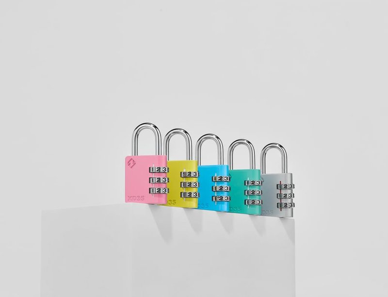Zarker XD35 Combination Lock, 3-Digit Padlock for School, Gym, Sports Locker Lock, Fence, Toolbox, Case, Outdoor, Hasp Storage (1-Pack, Emerald)