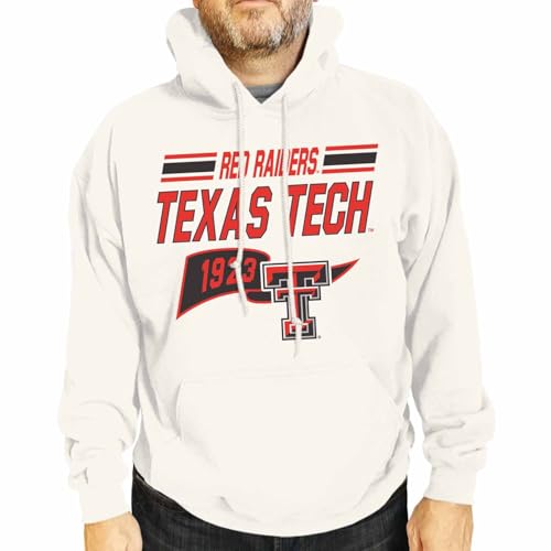 Campus Colors NCAA Adult Unisex Varsity Club Pennant Hooded Fleece Sweatshirt, Cozy Cotton Poly Blend, Classic Design