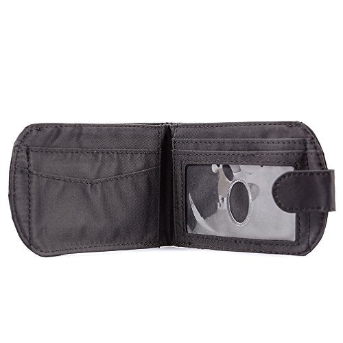 Big Skinny Women's RFID Blocking Taxicat Bi-Fold Slim Wallet, Holds Up to 25 Cards, Black