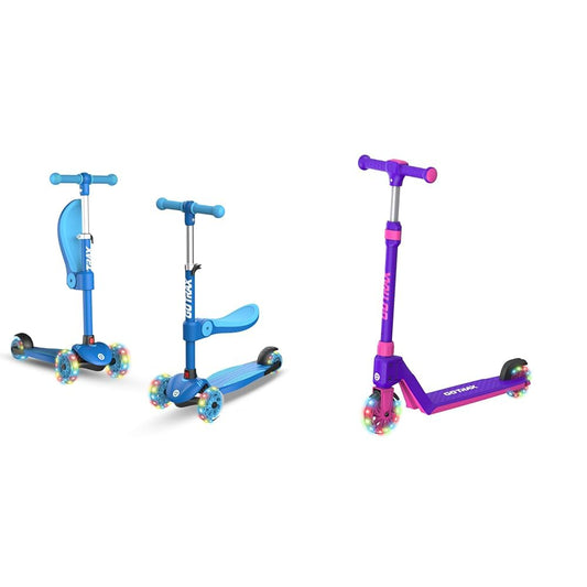 Gotrax KS3 & K03 Kids Scooters with LED Lighted Wheels, Adjustable Handlebars, Anti-Slip Deck