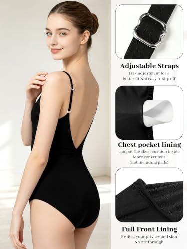 Women Princess Ballet Leotard - Adjustable Camisole Dance Costume