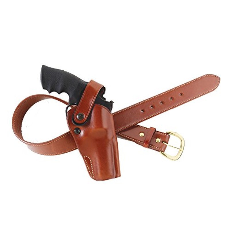 GALCO - Dual Action Outdoorsman Strongside/Crossdraw Belt Holster for S&W X FR 460 5", Right Hand (Tan)(DAO190)