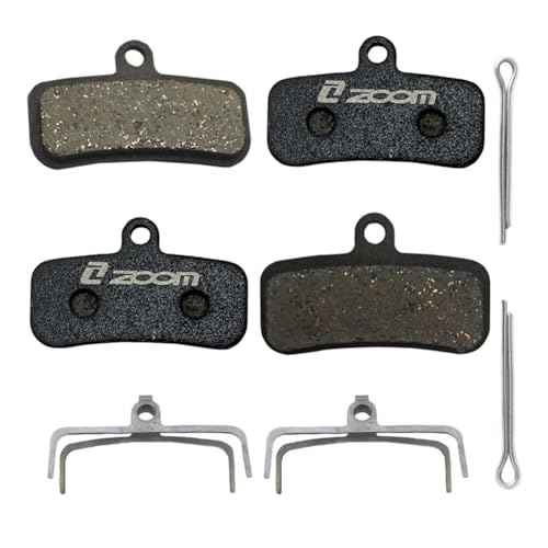 AKANTOR Two Pairs 4-Piston Brake Pads Four-Piston Oil Semi Metal Bicycle Brake Pads for Zoom HB876 Shimano D02S XT M9020 M8020 Saint M640 M800 M810 M820 M520 M420 876 Disc Brake