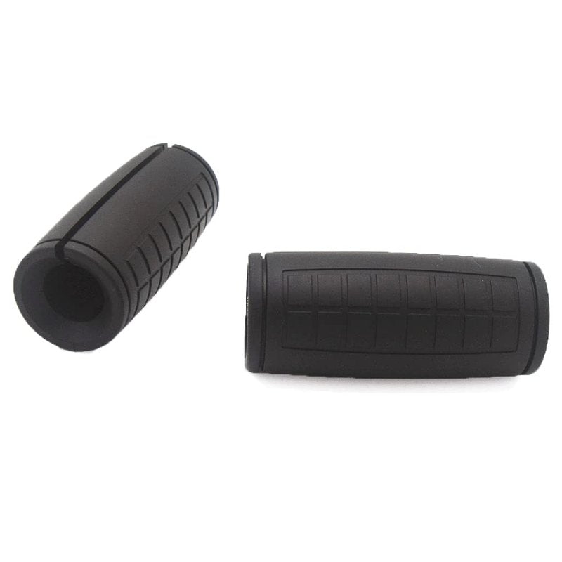 Rivotrance Thick Bar Adapter for Standard Barbells, Pull Up Bar and LAT Pull Down Cable Machine Attachment - Durable Silicone Rubber Dumbbell Handle Grips for Weight Lifting & Fitness Training (Black)