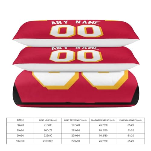 Custom Basketball Comforter Set,3 Piece(1 Comforter+2 Pillowcase)Comforter Set,Quilt Bedding Set for Basketball Fans,Personalized Name Number,Soft and Lightweight,Sports Basketball Bedroom Decor