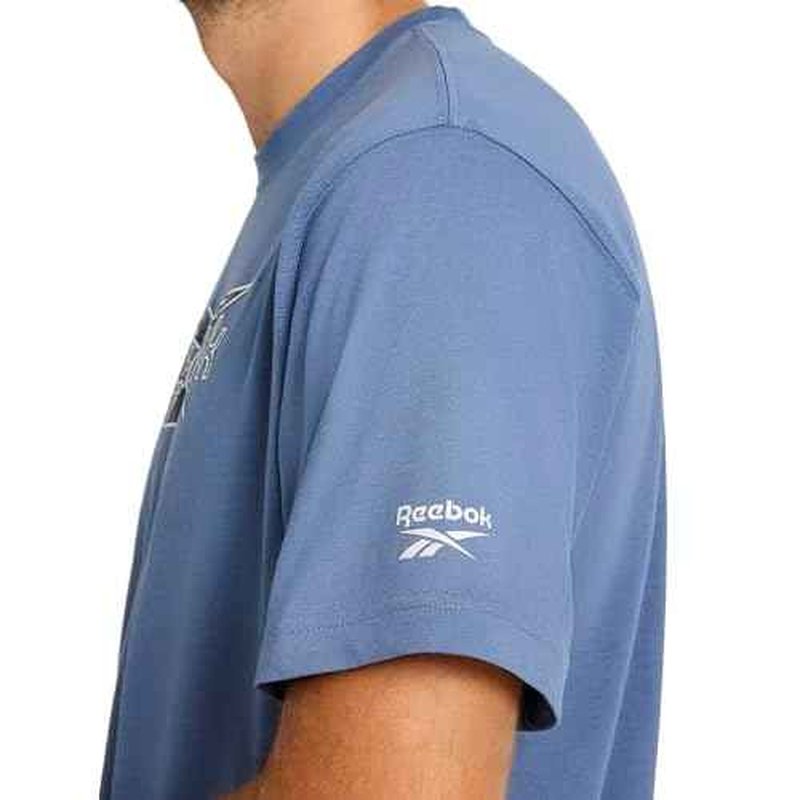 Reebok Mens Daybreak Crewneck T-Shirt, Standard Fit, Lightweight Cotton-Poly Jersey Fabric
