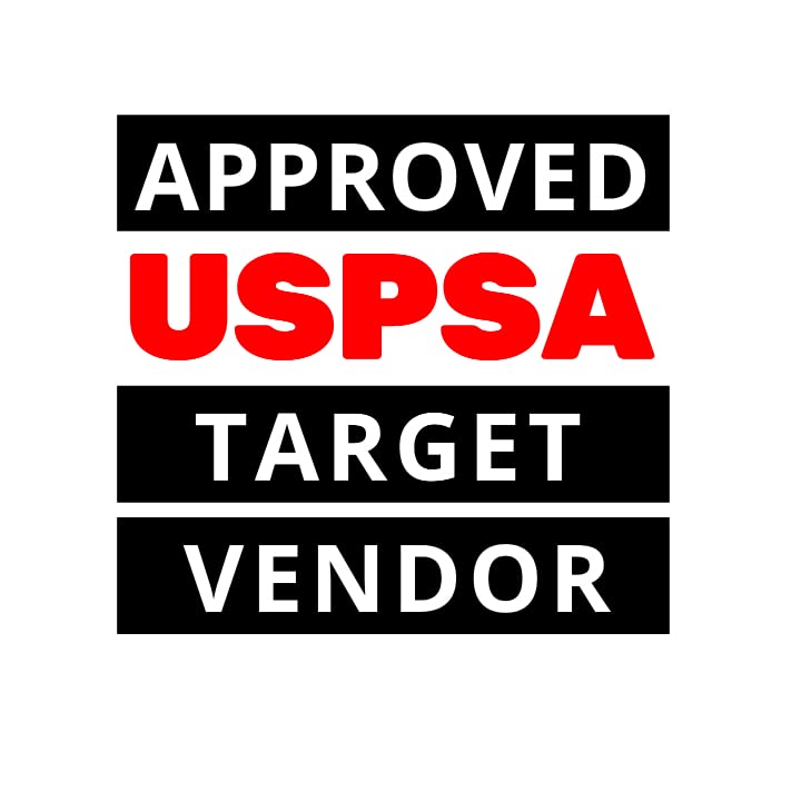 Official USPSA/IPSC Cardboard Targets, Competition Torso Target, Silhouette Shooting Target, Cardboard Targets. Made in USA (USPSA Hard Cover Version 2, 20 Target Pack)