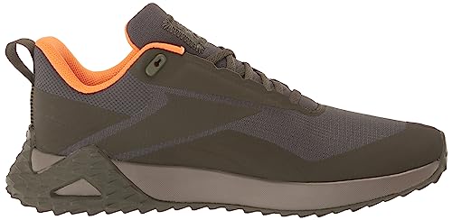 Reebok Mens Trail Cruiser, Poplar Green/Grey/High Ghvis Orange, 13