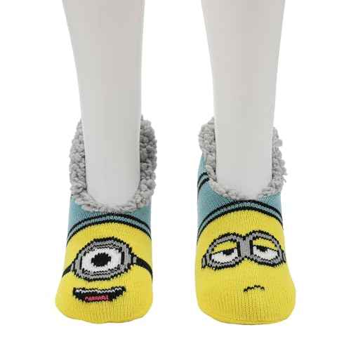 Bioworld Adult Minions Slipper Socks: Cozy Despicable Me