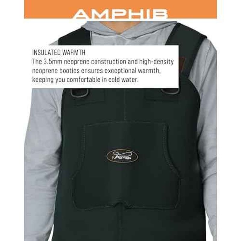 FROGG TOGGS Men's Amphib Stockingfoot Neoprene Waterproof Fishing Chest Wader for Fishing