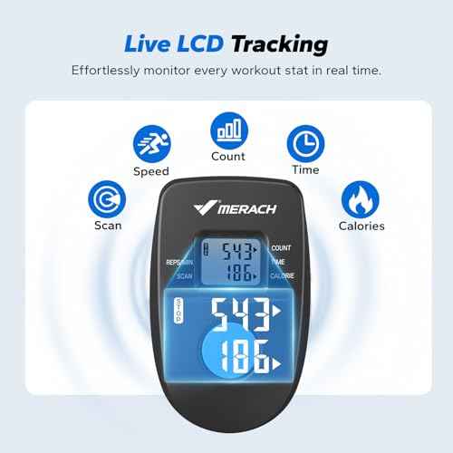 MERACH Stair Stepper for Home Gym Exercise, New Version Stairmaster for Full-Body Workout, Compact Folding Stair Climber with Extended Step Range, Adjustable Handlebar/Pedal