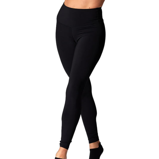 Tavi Women’s High Waisted Tight | 27.5-Inch Inseam | Comfortable Leggings with Pockets | Everyday Wear, Large, Ebony